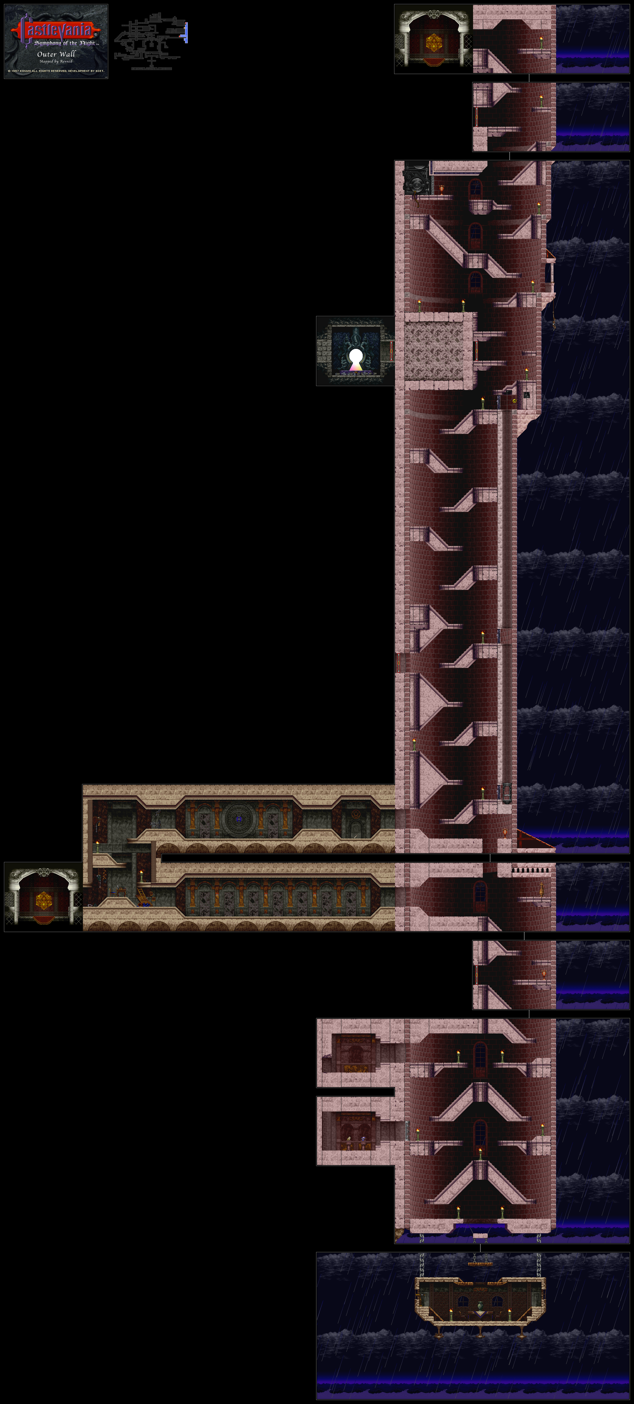 Castlevania Symphony of the Night Revned's Video Game Maps